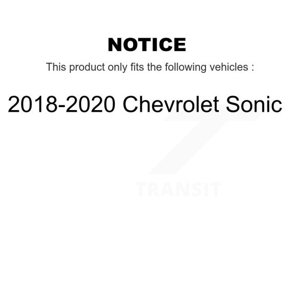 [Front] Ceramic Disc Brake Pads CMX-D1929 For 2018-2020 Chevrolet Sonic - Image 2