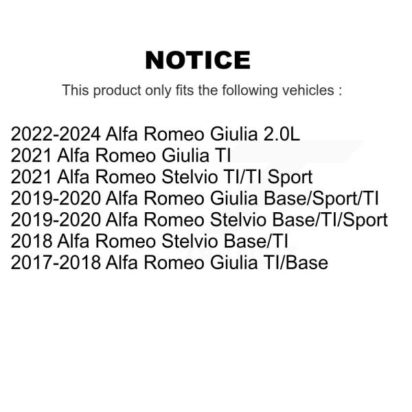 [Rear] Ceramic Disc Brake Pads CMX-D1989 For Alfa Romeo Stelvio Giulia - Image 2