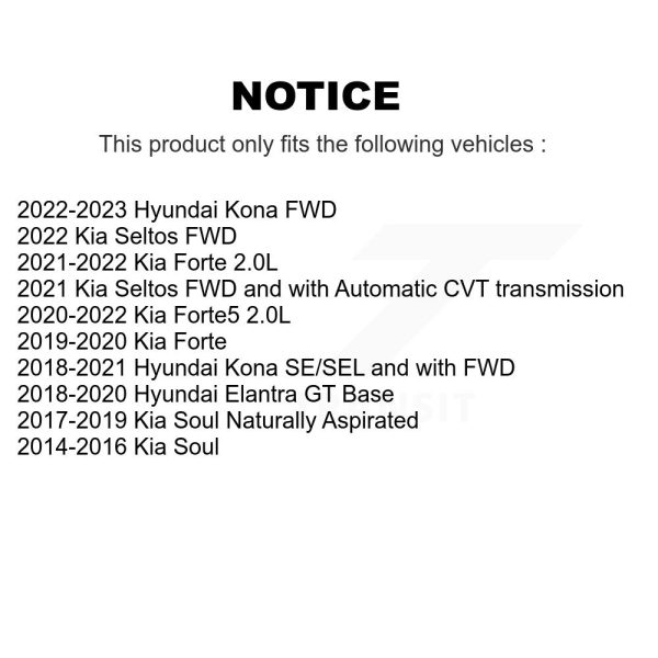 [Front] Ceramic Disc Brake Pads CMX-D2094 For Kia Hyundai Kona Soul Forte Seltos - Image 2