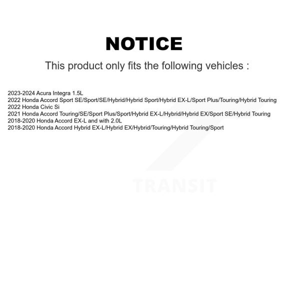 [Front] Ceramic Disc Brake Pads CMX-D2115 For Honda Civic Accord Acura Integra - Image 2