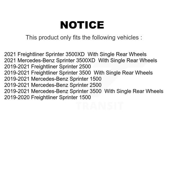 [Rear] Ceramic Disc Brake Pads CMX-D2201 For Mercedes-Benz Sprinter 2500 3500 - Image 2