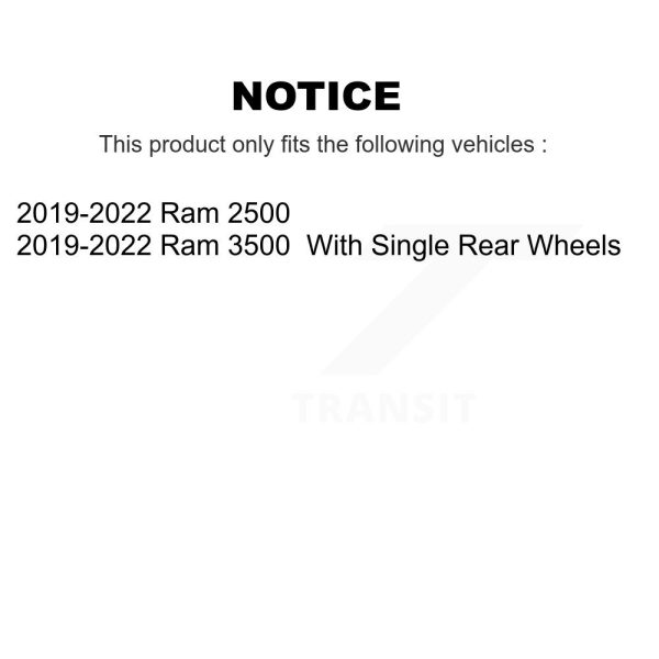 [Rear] Ceramic Disc Brake Pads CMX-D2225 For 2019-2022 Ram 2500 3500 - Image 2