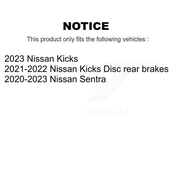 [Front] Ceramic Disc Brake Pads CMX-D2310 For Nissan Kicks Sentra - Image 2