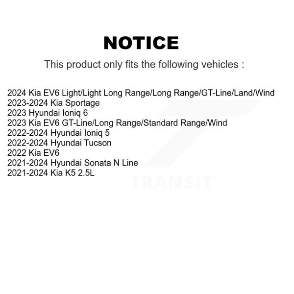 [Front] Ceramic Disc Brake Pads CMX-D2398 For Hyundai Tucson Kia Sportage Ioniq - Image 2
