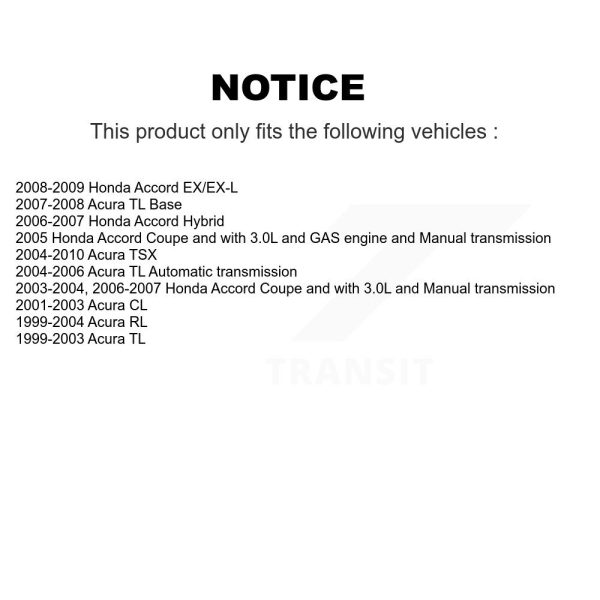 [Front] Ceramic Disc Brake Pads CMX-D787 For Honda Accord Acura TL TSX CL RL - Image 2