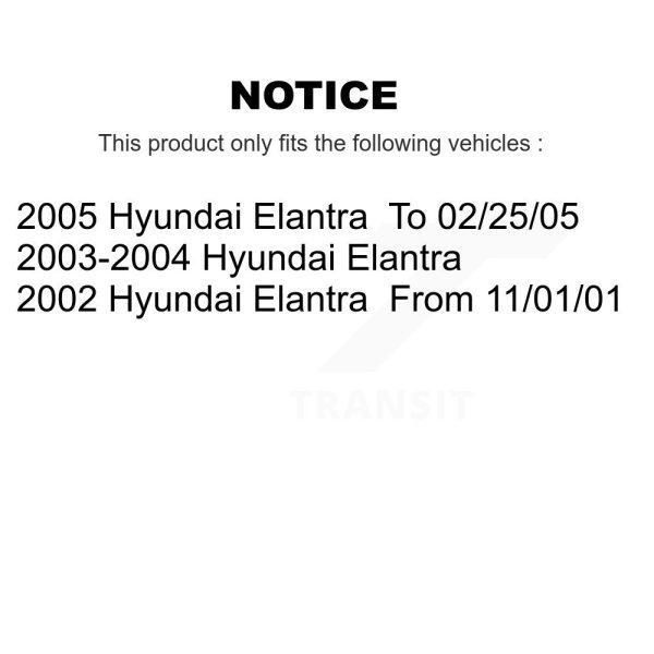 [Front] Ceramic Disc Brake Pads CMX-D941 For Hyundai Elantra - Image 2