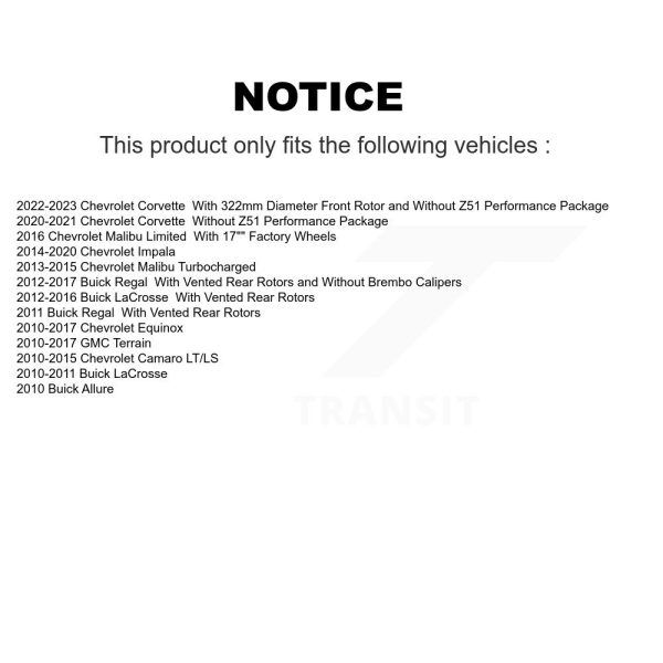 [Front] Disc Brake Rotor DS1-580746 For Chevrolet Equinox GMC Terrain Buick - Image 2