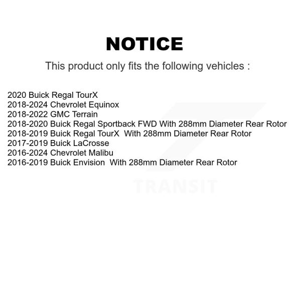 [Rear] Disc Brake Rotor DS1-581999 For Chevrolet Equinox GMC Terrain Malibu - Image 2