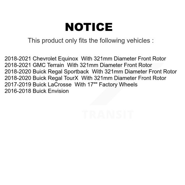 [Front] Disc Brake Rotor DS1-582033 For Chevrolet Equinox GMC Terrain Buick - Image 2