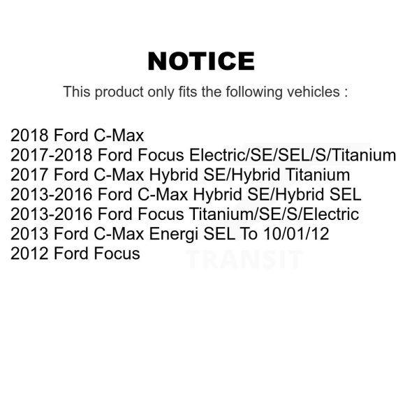 [Front] Disc Brake Rotor DS1-680930 For Ford Focus C-Max - Image 2