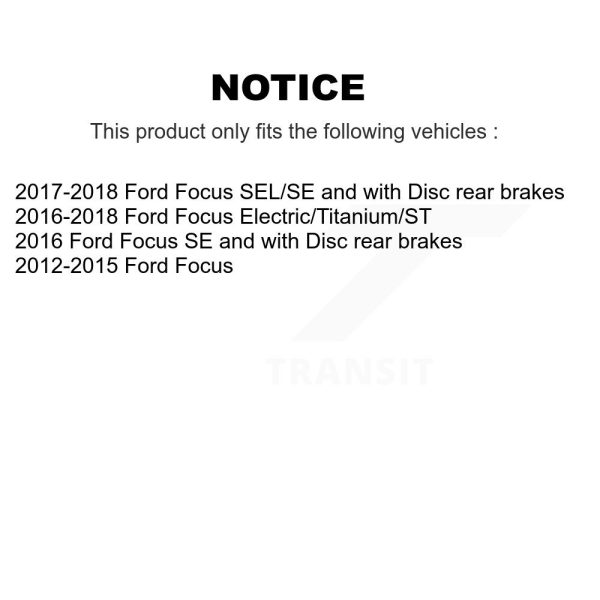 [Rear] Disc Brake Rotor DS1-680931 For Ford Focus - Image 2