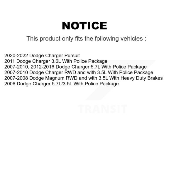 [Rear] Disc Brake Rotor DS1-780395 For Dodge Charger Magnum - Image 2