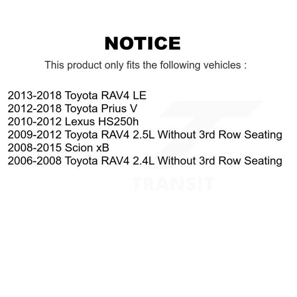 [Front] Disc Brake Rotor DS1-980477 For Toyota RAV4 Prius V Scion xB Lexus - Image 2
