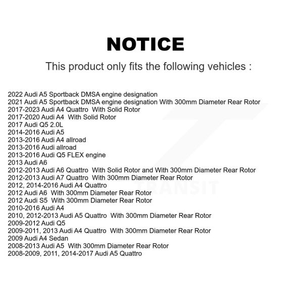 [Rear] Disc Brake Rotor DS1-980694 For Audi Q5 A4 Quattro A5 allroad Sportback - Image 2