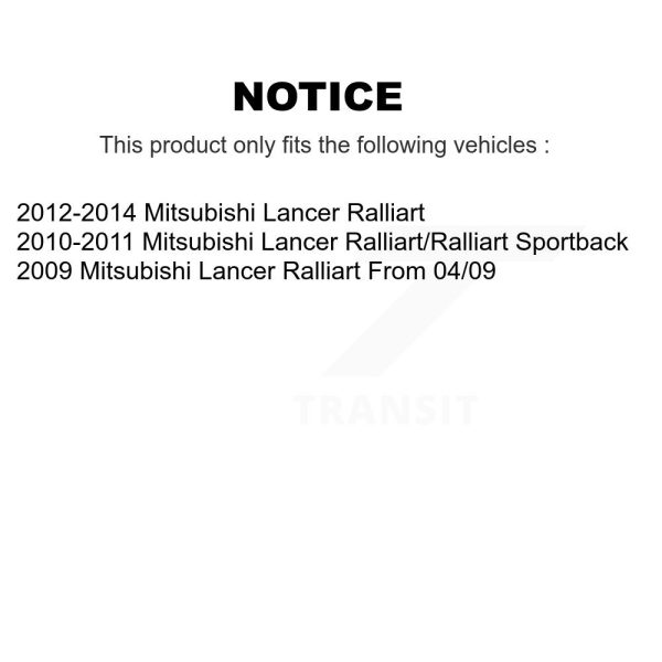 [Front] Disc Brake Rotor DS1-980933 For Mitsubishi Lancer - Image 2