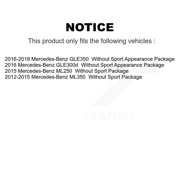 [Rear] Disc Brake Rotor DS1-981004 For Mercedes-Benz ML350 GLE350 ML250 GLE300d - Image 2
