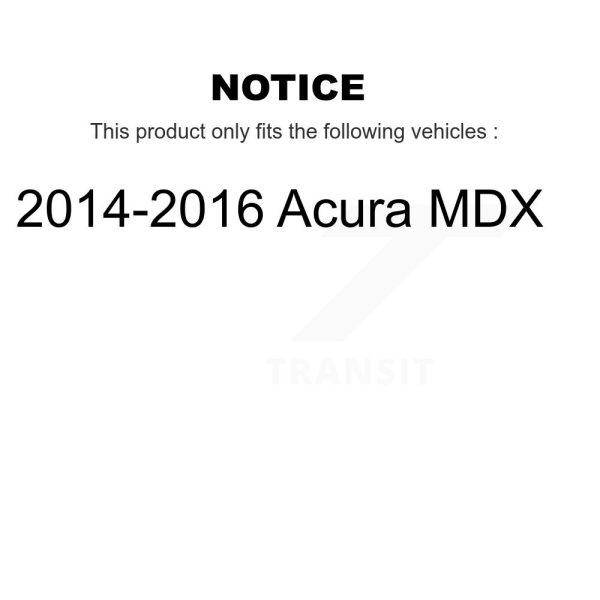 [Rear] Disc Brake Rotor DS1-981064 For 2014-2016 Acura MDX - Image 2