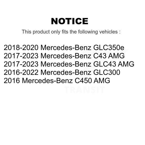 [Rear] Disc Brake Rotor DS1-DS8455 For Mercedes-Benz GLC300 C43 AMG GLC43 C450 - Image 2