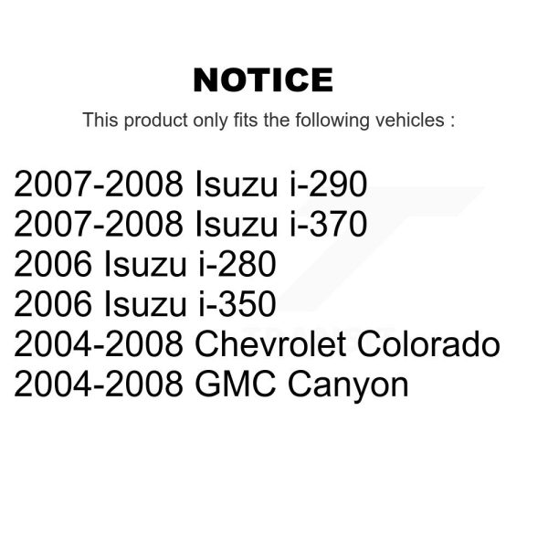 [Front] Disc Brake Rotor GCR-580216 For Chevrolet Colorado GMC Canyon Isuzu - Image 2