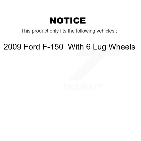 [Front] Disc Brake Rotor GCR-680754 For 2009 Ford F-150 With 6 Lug Wheels - Image 2