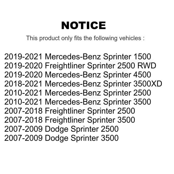 [Front] Disc Brake Rotor GCR-780614 For Mercedes-Benz Sprinter 2500 3500 Dodge - Image 2