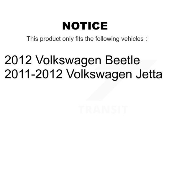 [Rear] Coated Brake Drum GCR-97824 For Volkswagen Jetta Beetle - Image 2