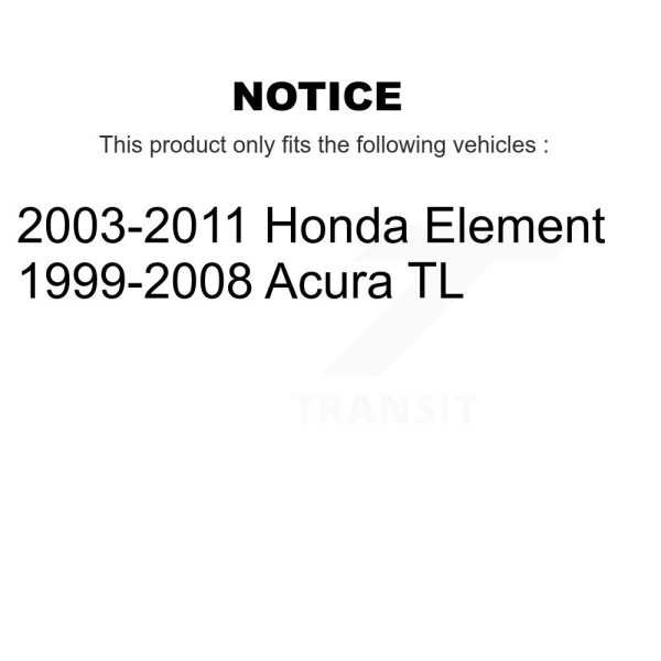 [Rear] Disc Brake Rotor GCR-980151 For Acura TL Honda Element - Image 2