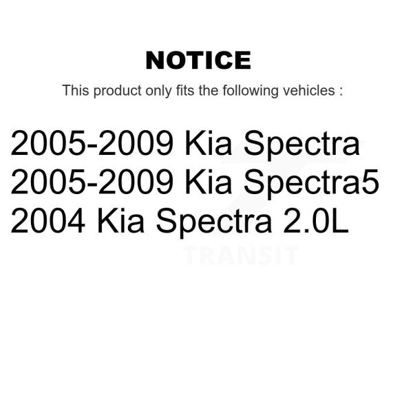 [Rear] Disc Brake Rotor GCR-980384 For Kia Spectra Spectra5 - Image 2