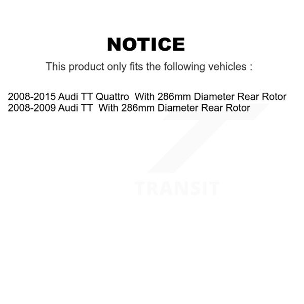 [Rear] Disc Brake Rotor GCR-980693 For Audi TT Quattro - Image 2