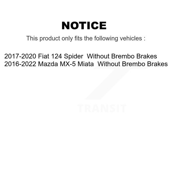 [Front] Disc Brake Rotor GCR-982004 For Mazda MX-5 Miata Fiat 124 Spider - Image 2