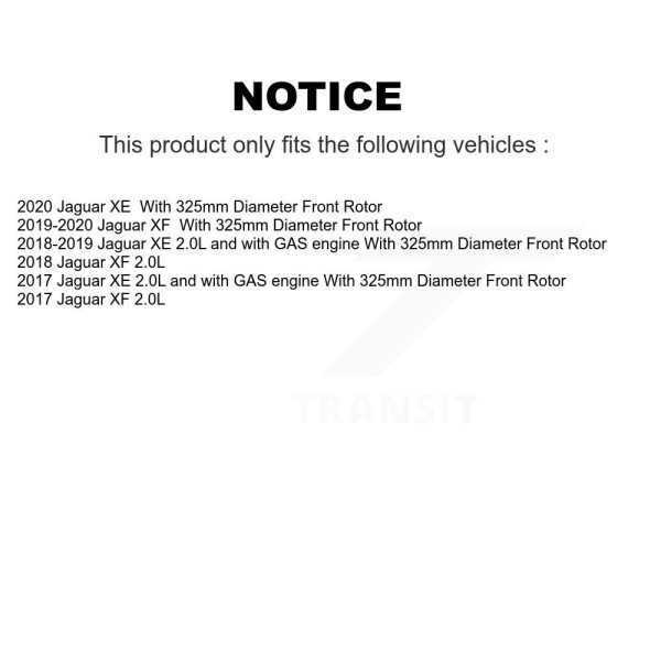 [Front] Disc Brake Rotor GCR-982009 For Jaguar XE XF - Image 2