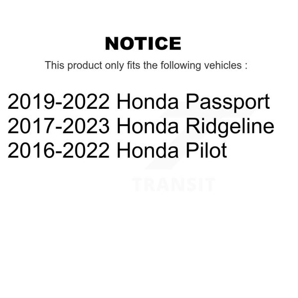 [Rear] Disc Brake Rotor GCR-982041 For Honda Pilot Ridgeline Passport - Image 2