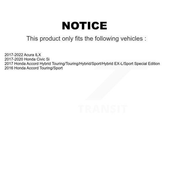 [Front] Disc Brake Rotor GCR-982055 For Honda Civic Accord Acura ILX - Image 2