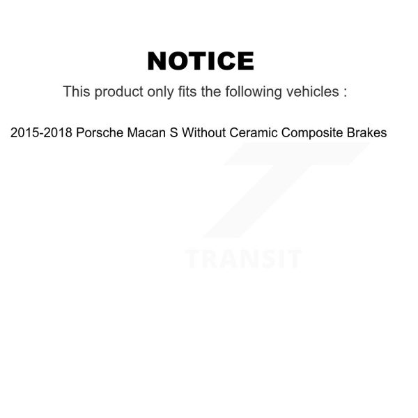 [Front Right] Disc Brake Rotor GCR-982324 For 2015-2018 Porsche Macan S - Image 2