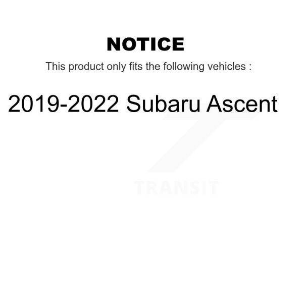 [Rear] Disc Brake Rotor GCR-982543 For 2019-2022 Subaru Ascent - Image 2