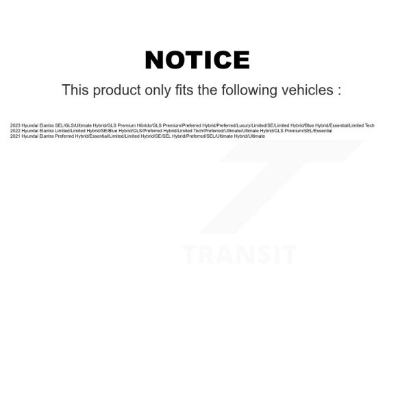 [Front] Disc Brake Rotor GCR-982785 For Hyundai Elantra - Image 2