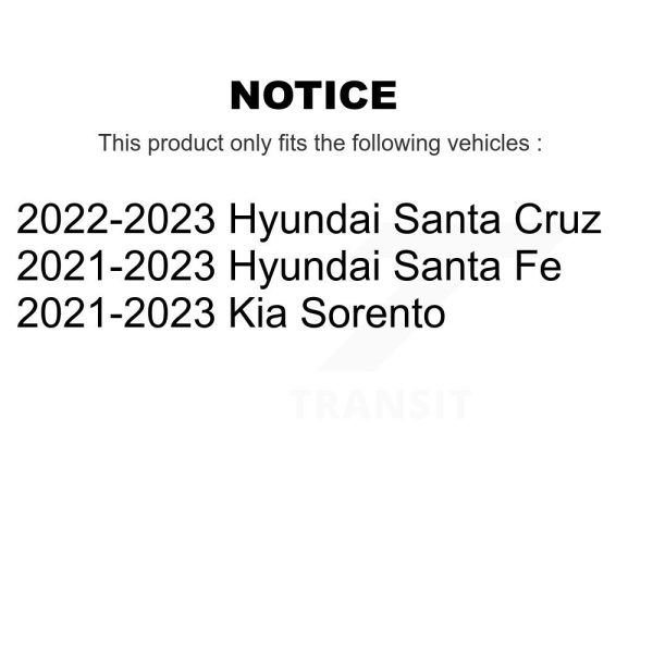 [Front] Disc Brake Rotor GCR-982817 For Hyundai Santa Fe Kia Sorento Cruz - Image 2