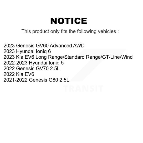 [Rear] Disc Brake Rotor GCR-G8465 For Hyundai Ioniq 5 Genesis Kia EV6 GV70 6 G80 - Image 2