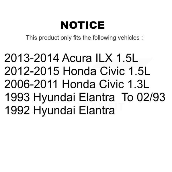 Serpentine Belt KBR-5040630 For Honda Civic Acura ILX Hyundai Elantra - Image 2