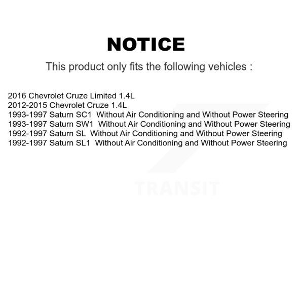 [Main Drive] Serpentine Belt KBR-5050551 For Chevrolet Cruze Limited Saturn SL1 - Image 2