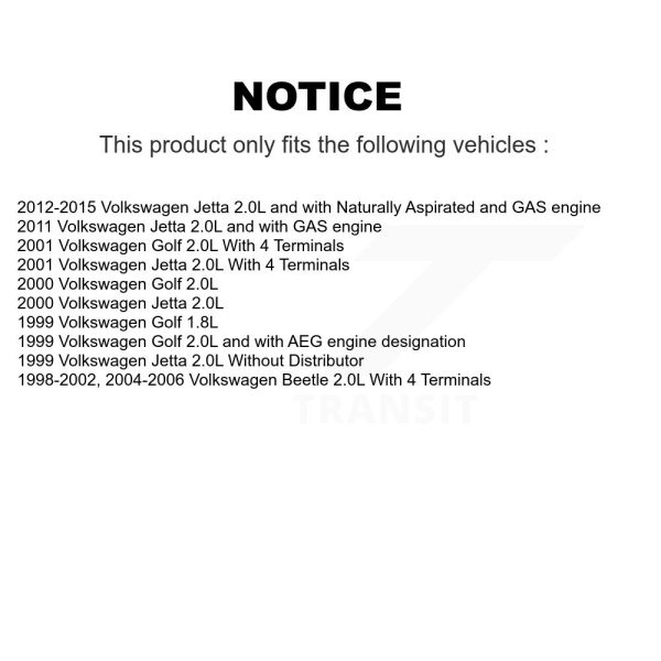 Ignition Coil MPS-MF277 For Volkswagen Jetta Beetle Golf - Image 2