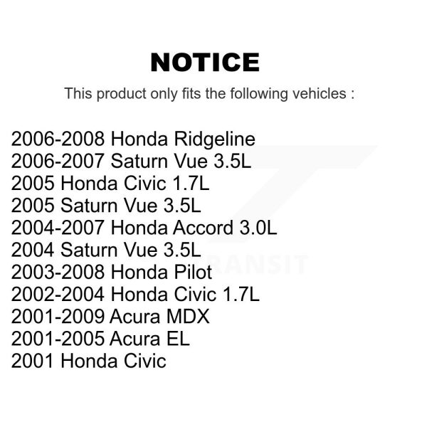 Ignition Coil MPS-MF400 For Honda Civic Accord Acura MDX Pilot Ridgeline EL - Image 2