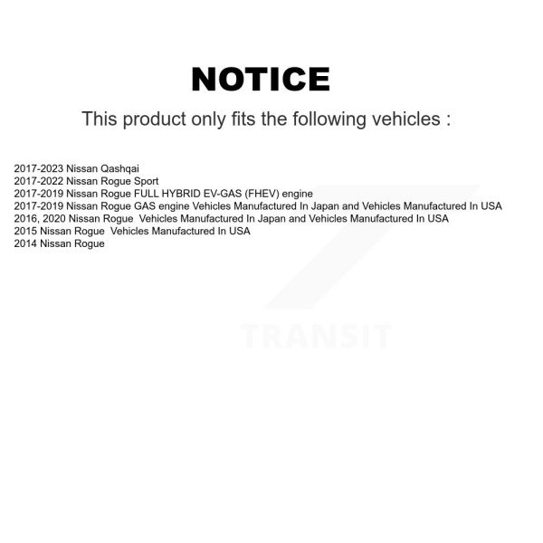 [Rear] Parking Brake Shoe NB-1066B For Nissan Rogue Sport Qashqai - Image 2