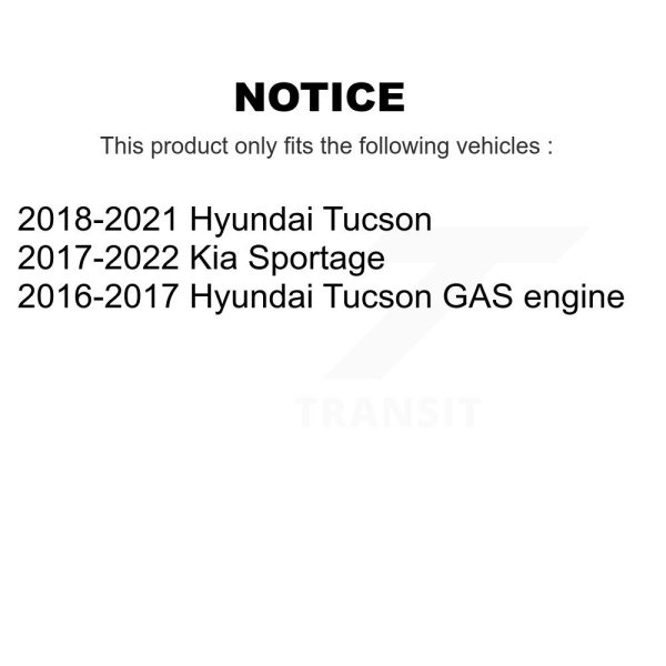 [Rear] Parking Brake Shoe NB-1086B For Hyundai Tucson Kia Sportage - Image 2