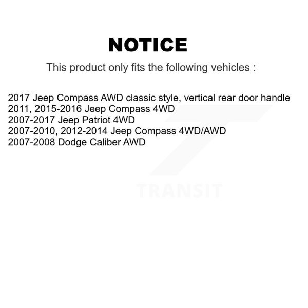 [Rear Right] CV Axle Shaft NCV-CH12601 For Jeep Patriot Compass Dodge Caliber - Image 2