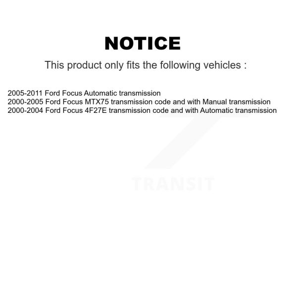[Front Right] CV Axle Shaft NCV-FD11128 For Ford Focus - Image 2
