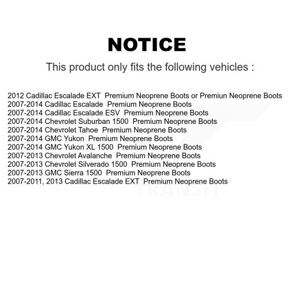 [Front] CV Axle Shaft NCV-GM10143 For Chevrolet GMC Sierra 1500 Silverado Tahoe - Image 2