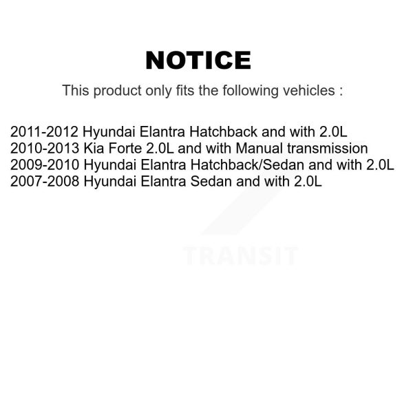 [Front Right] CV Axle Shaft NCV-HY37570 For Hyundai Elantra Kia Forte - Image 2