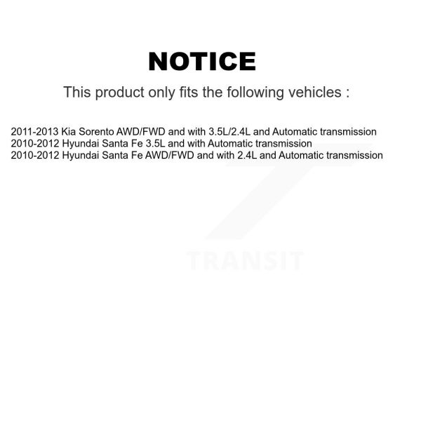 [Front Left] CV Axle Shaft NCV-HY37578 For Hyundai Santa Fe Kia Sorento - Image 2