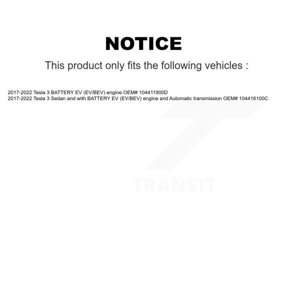 CV Axle Shaft NCV-TL99031 For Tesla 3 - Image 2